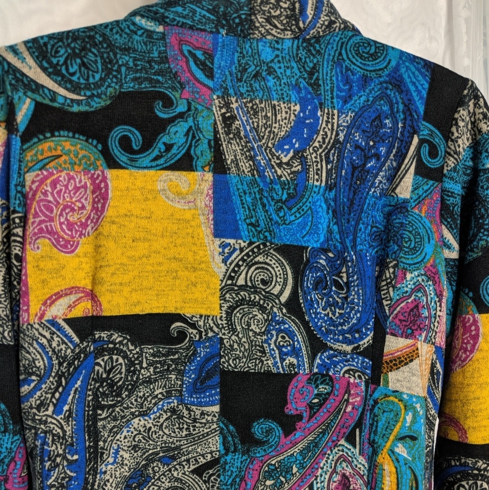 Mimosa Couture Printed Patchwork Open Duster S - image 5